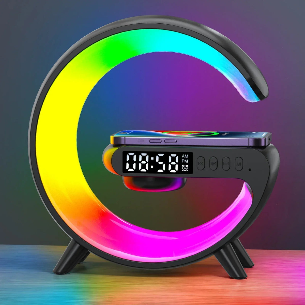 G Wireless Charger Stand Wecker Bluetooth Lautsprecher