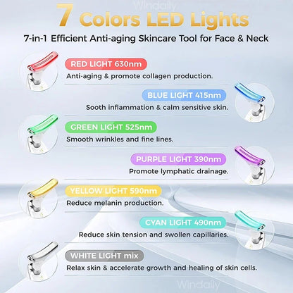 LED-Nackenmassagegerät und Gesichtslifting-Gerät