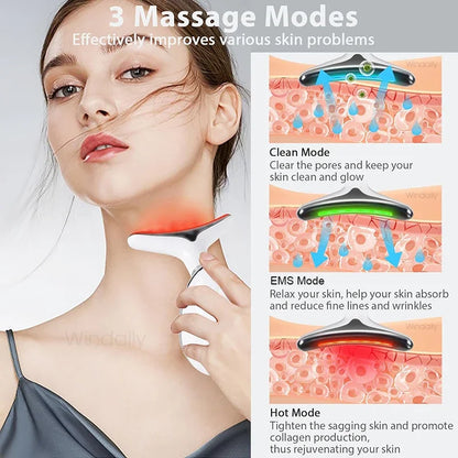 LED-Nackenmassagegerät und Gesichtslifting-Gerät