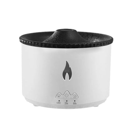 Luftbefeuchter Elektrischer Aroma-Diffusor für ätherische Öle mit Flammenlampe